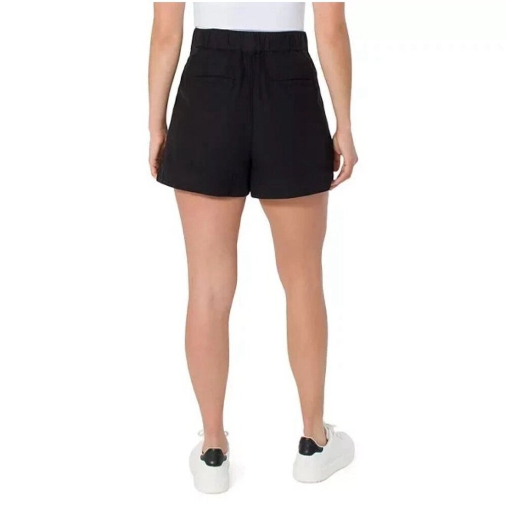 Joie Women’s Pleated Shorts Black Size XL Cotton Linen Blend NWT MSRP $158 - Picture 3 of 12